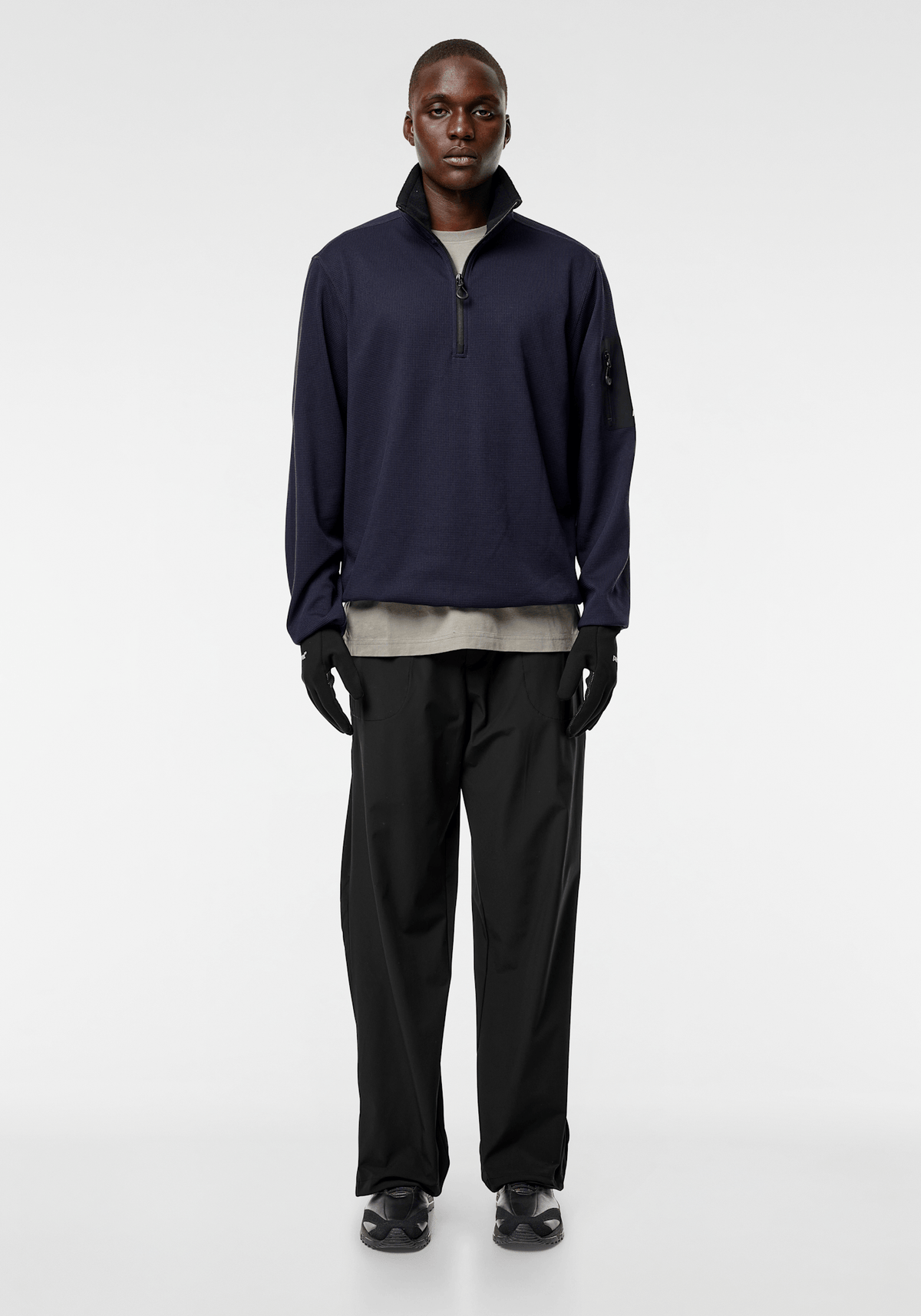 Toba Quarter Zip - Navy Blue