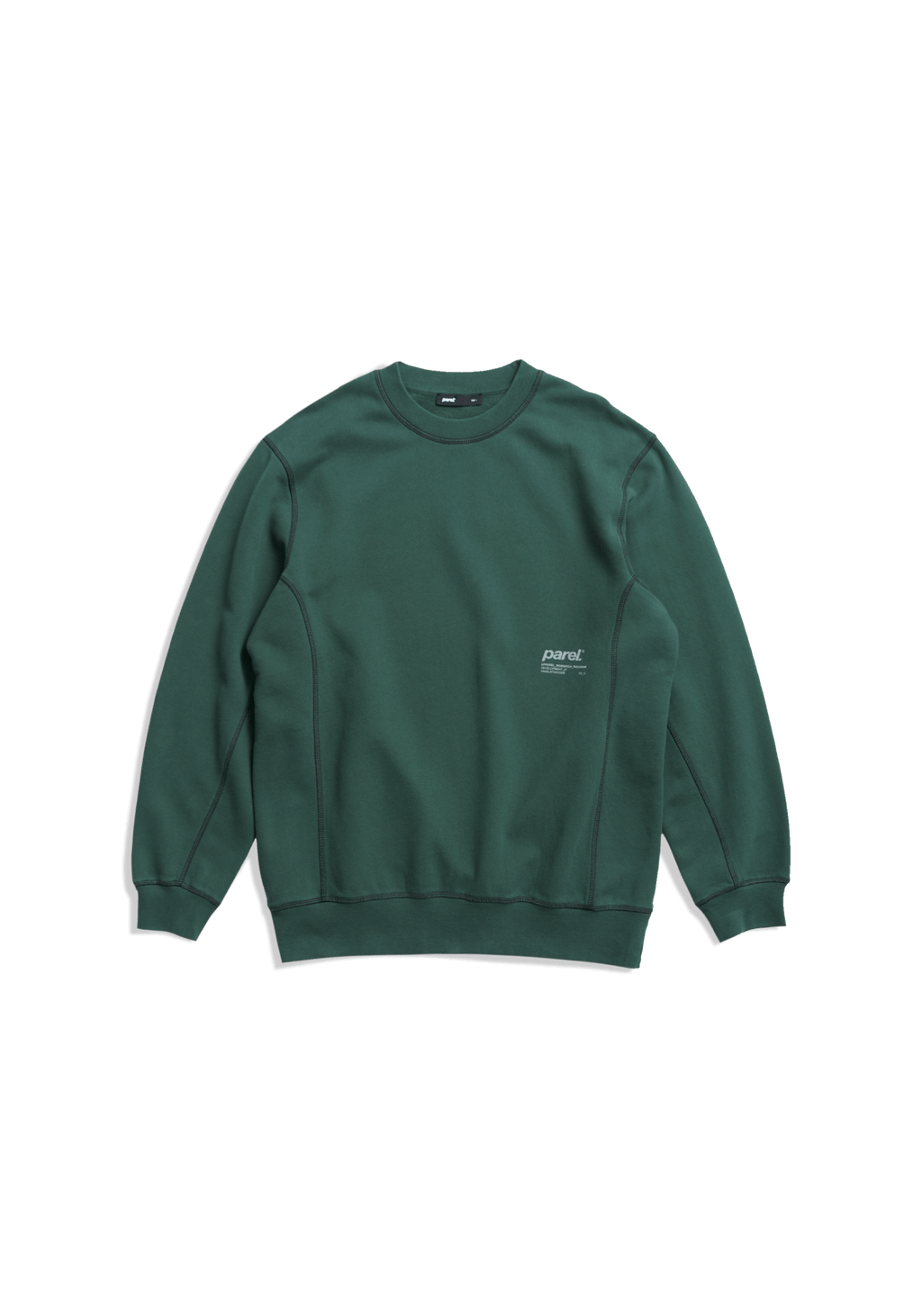 Contrast Crewneck - Moss Green