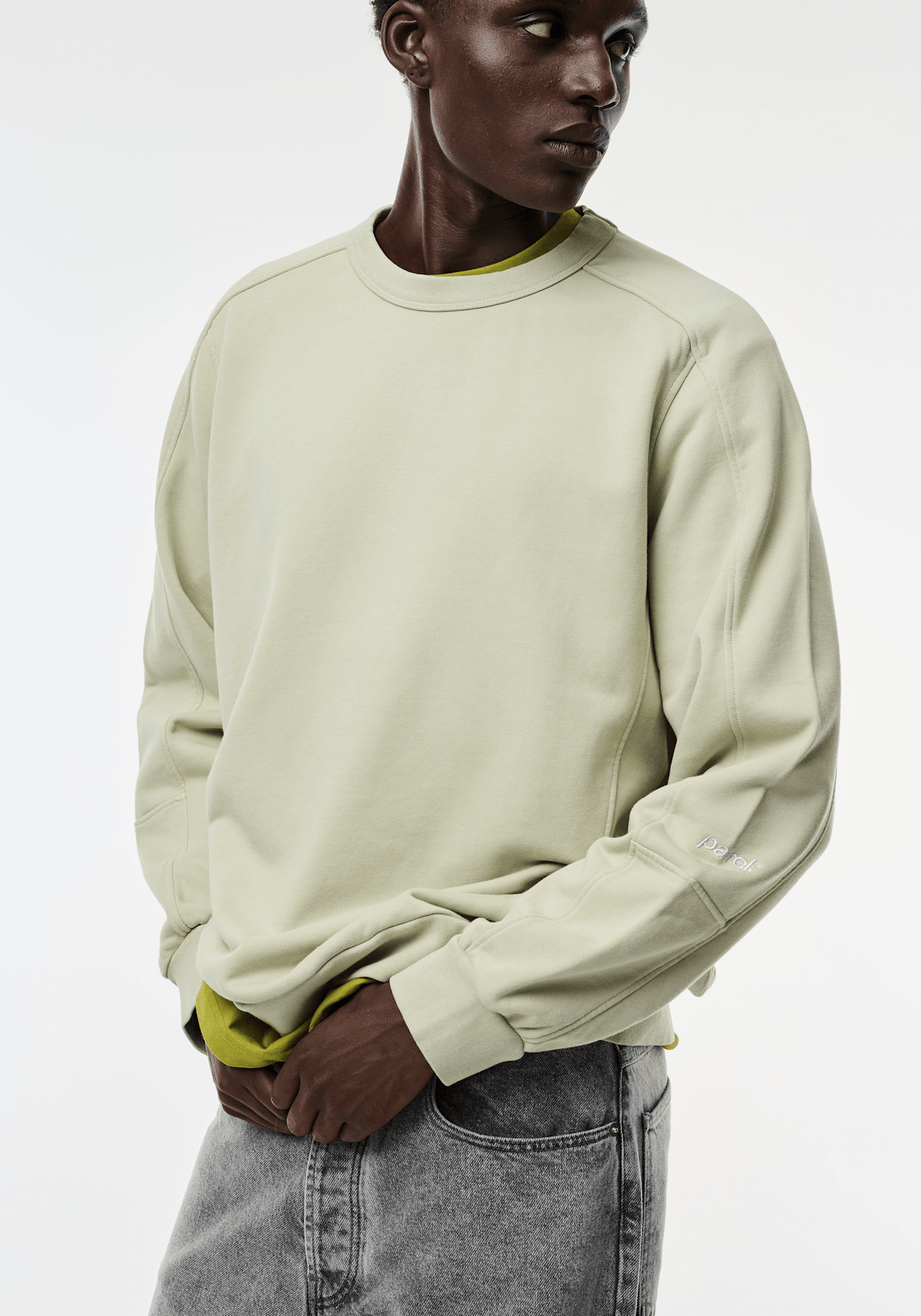 Kutsu Crewneck - Dusty Lime