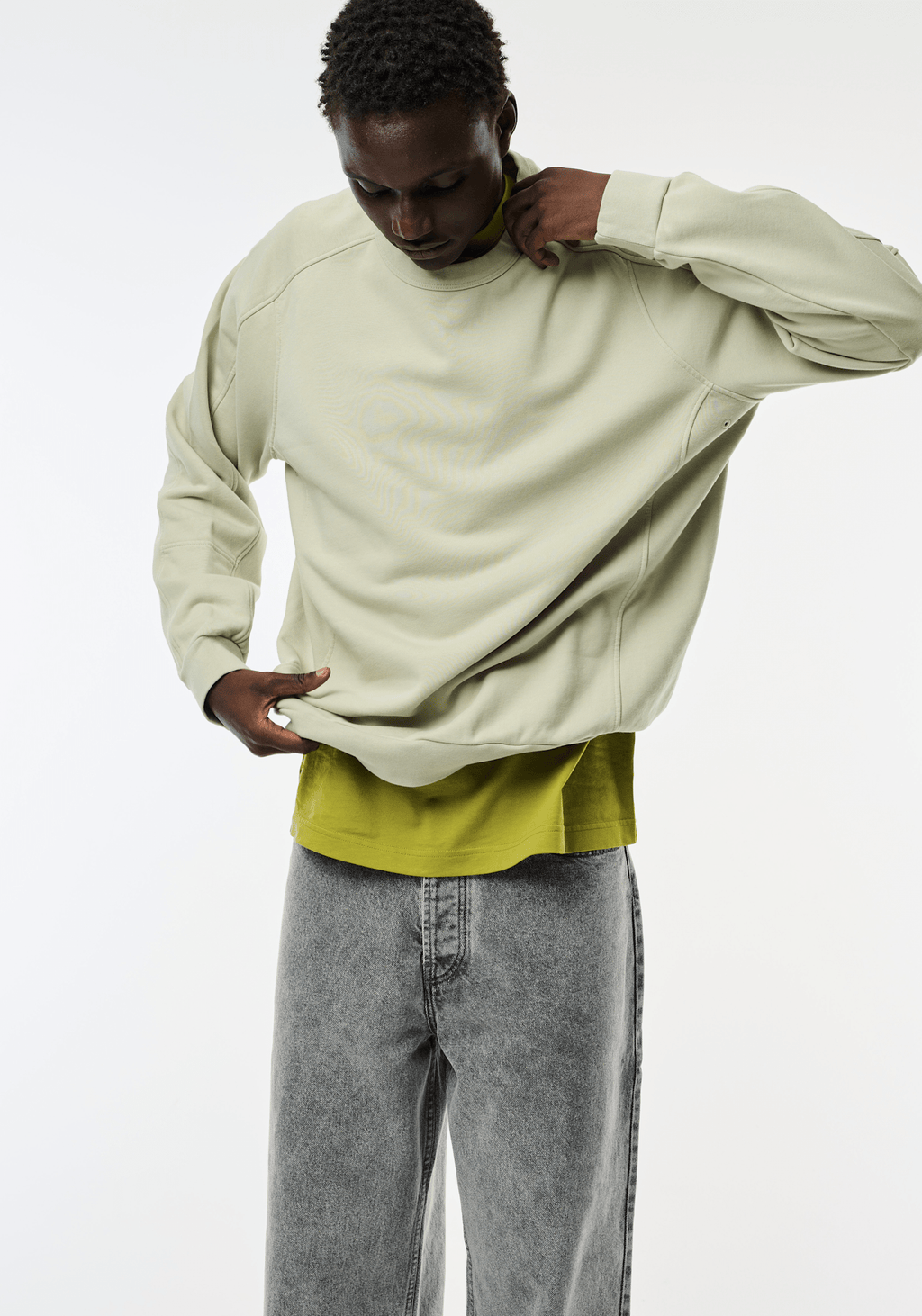 Kutsu Crewneck - Dusty Lime