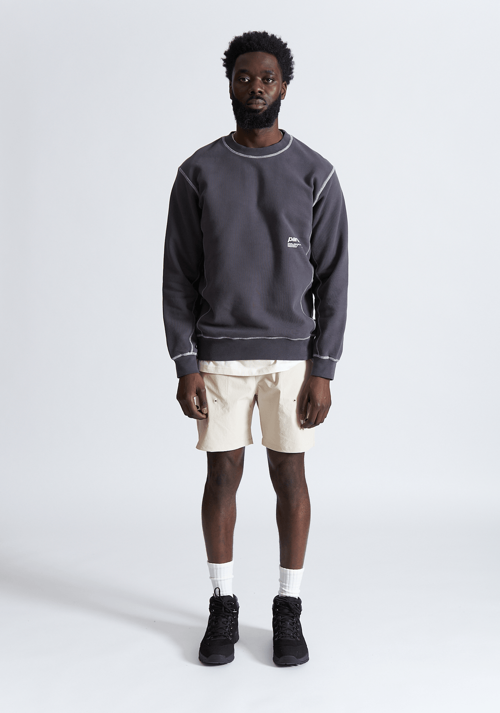 Contrast Crewneck - Graphite