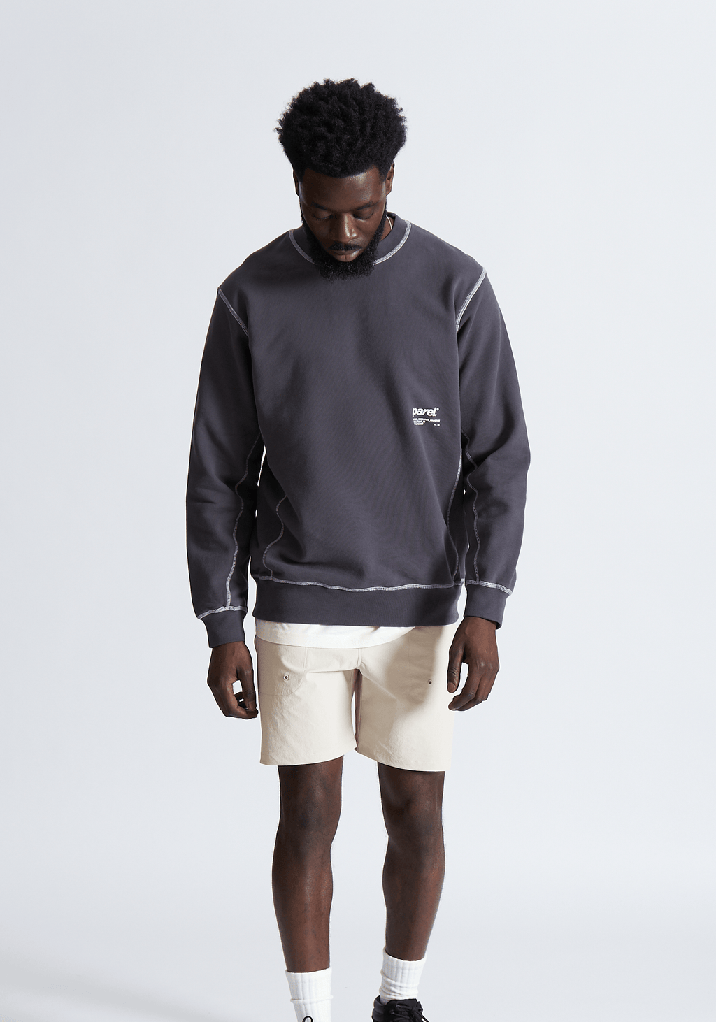 Contrast Crewneck - Graphite