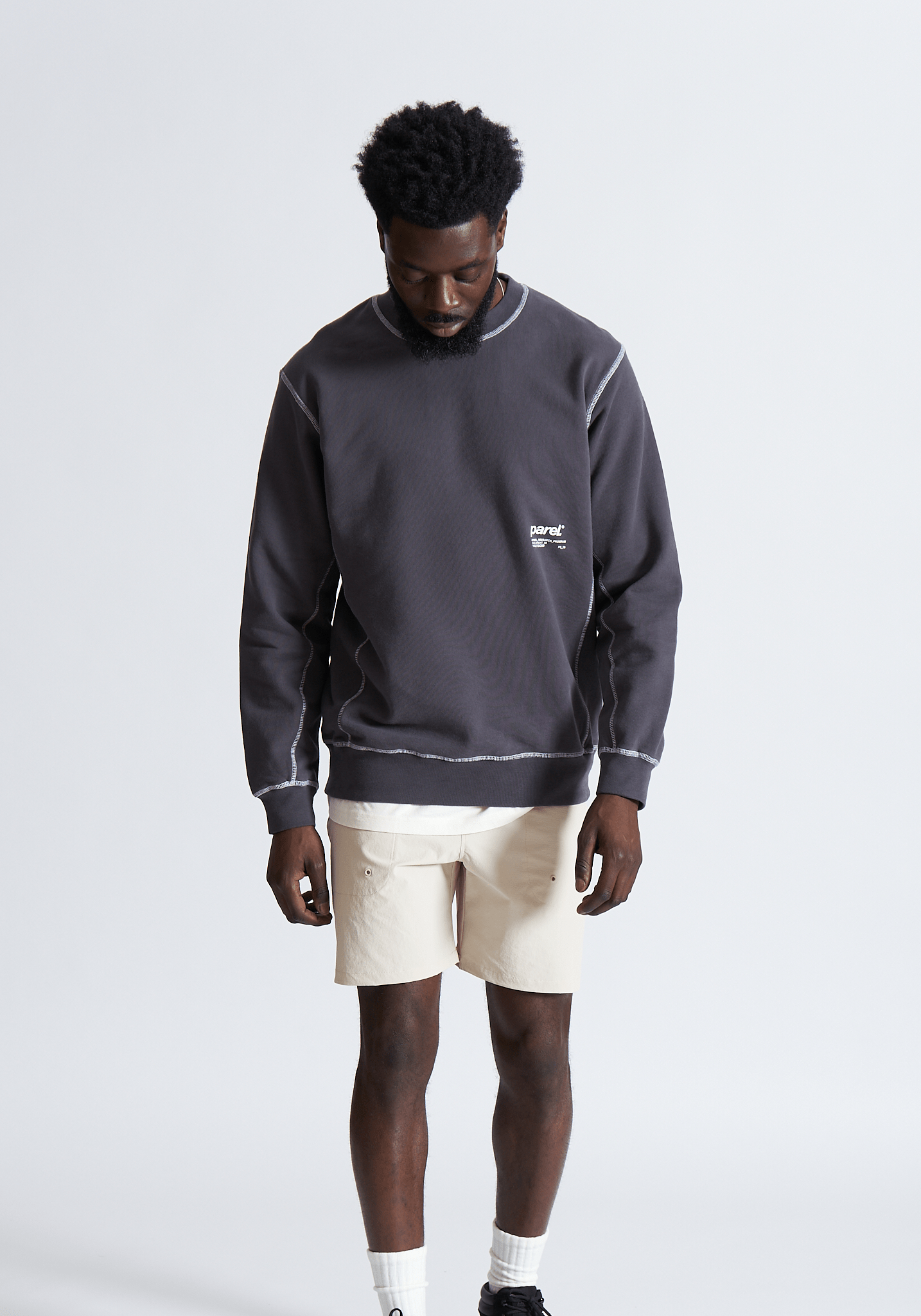 Contrast Crewneck - Graphite