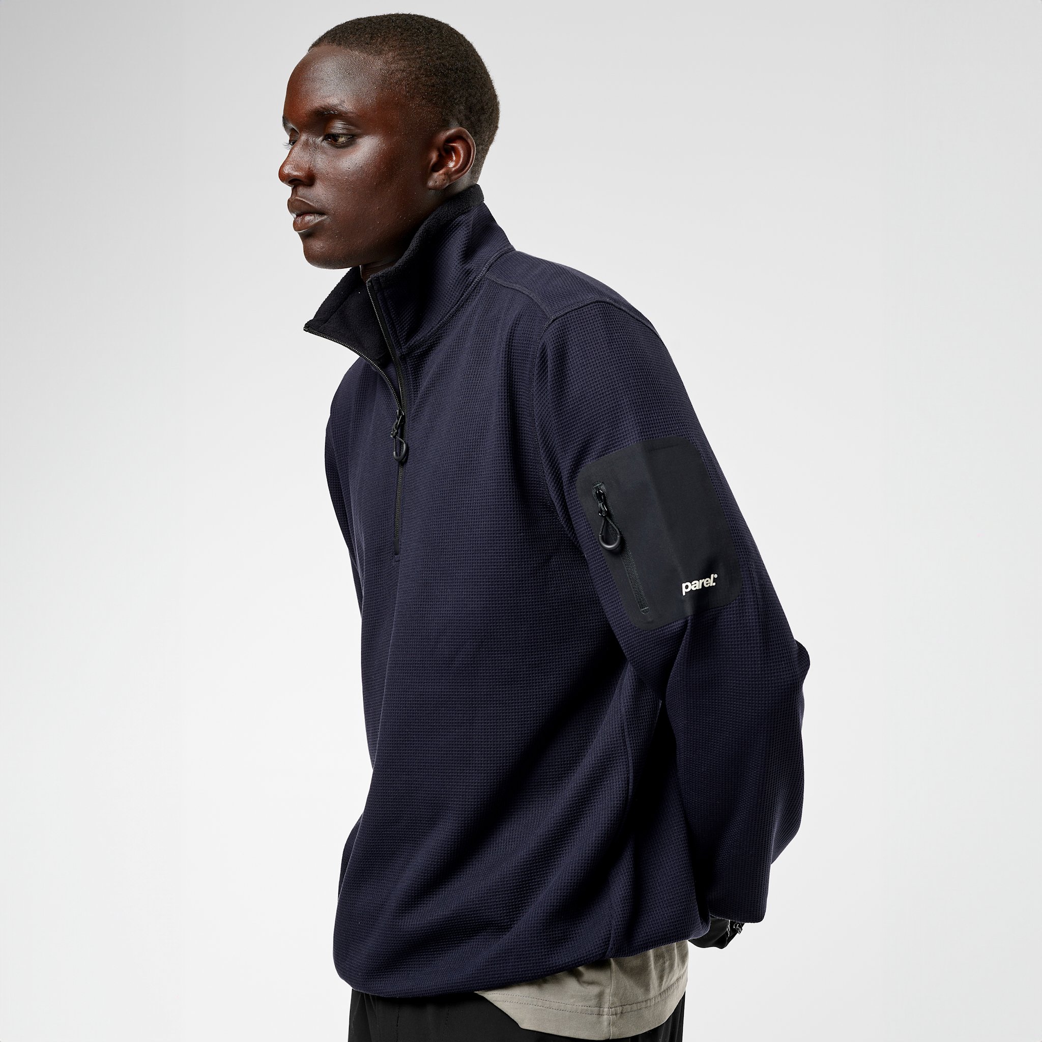 Toba Quarter Zip - Navy Blue