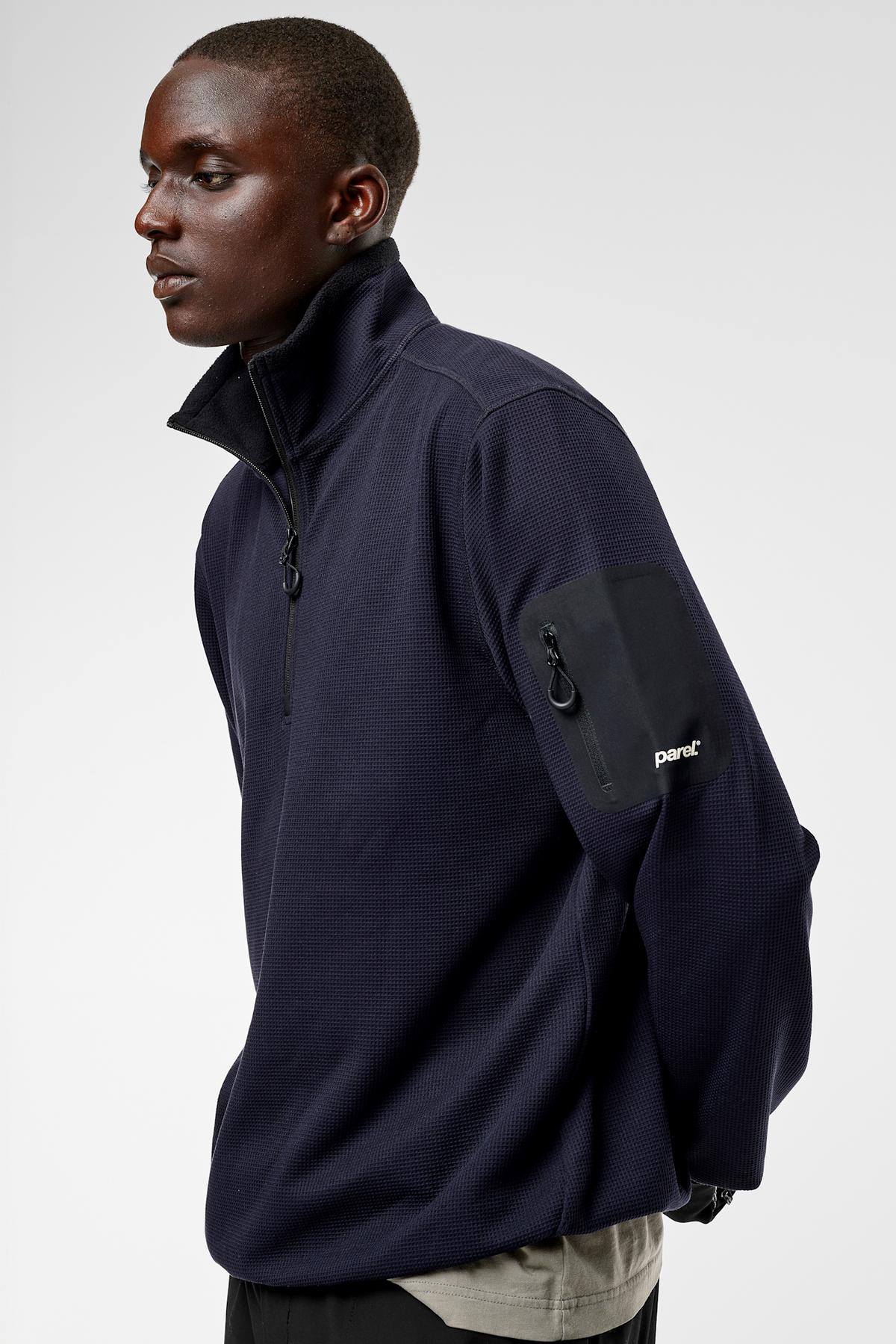 Toba Quarter Zip - Navy Blue