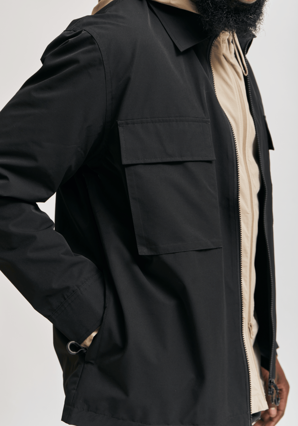 Sarez Overshirt - Black