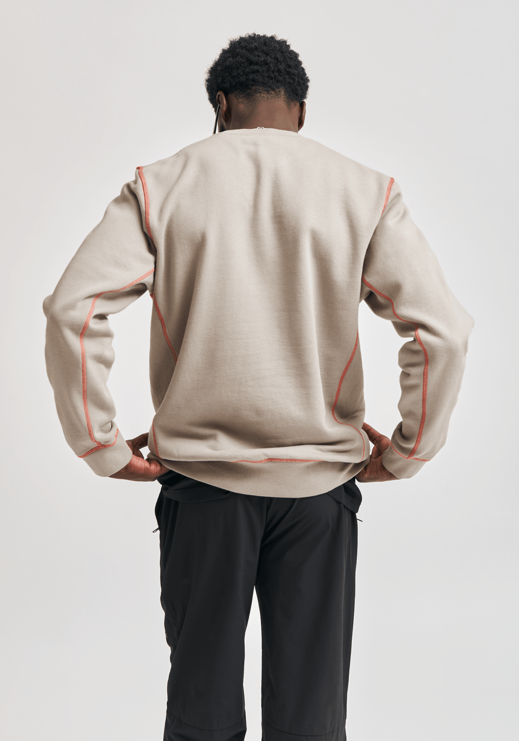 Contrast Crewneck - Sand