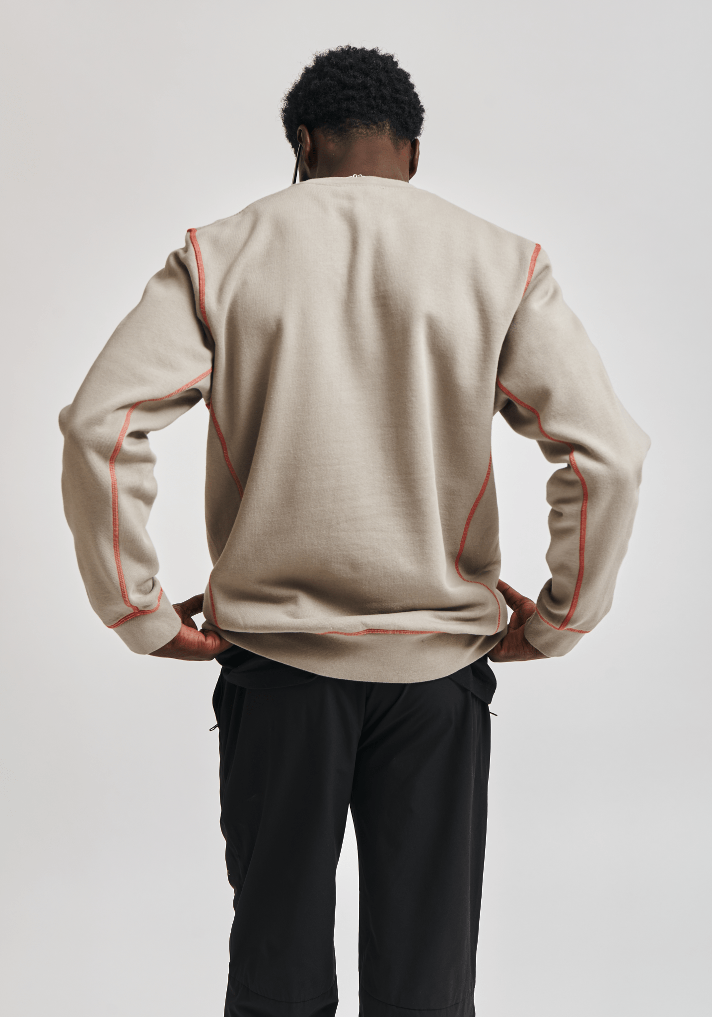 Contrast Crewneck - Sand