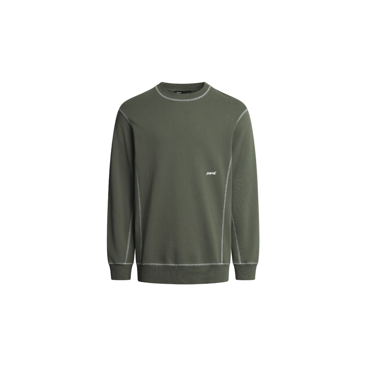 Contrast Crewneck - Army Green