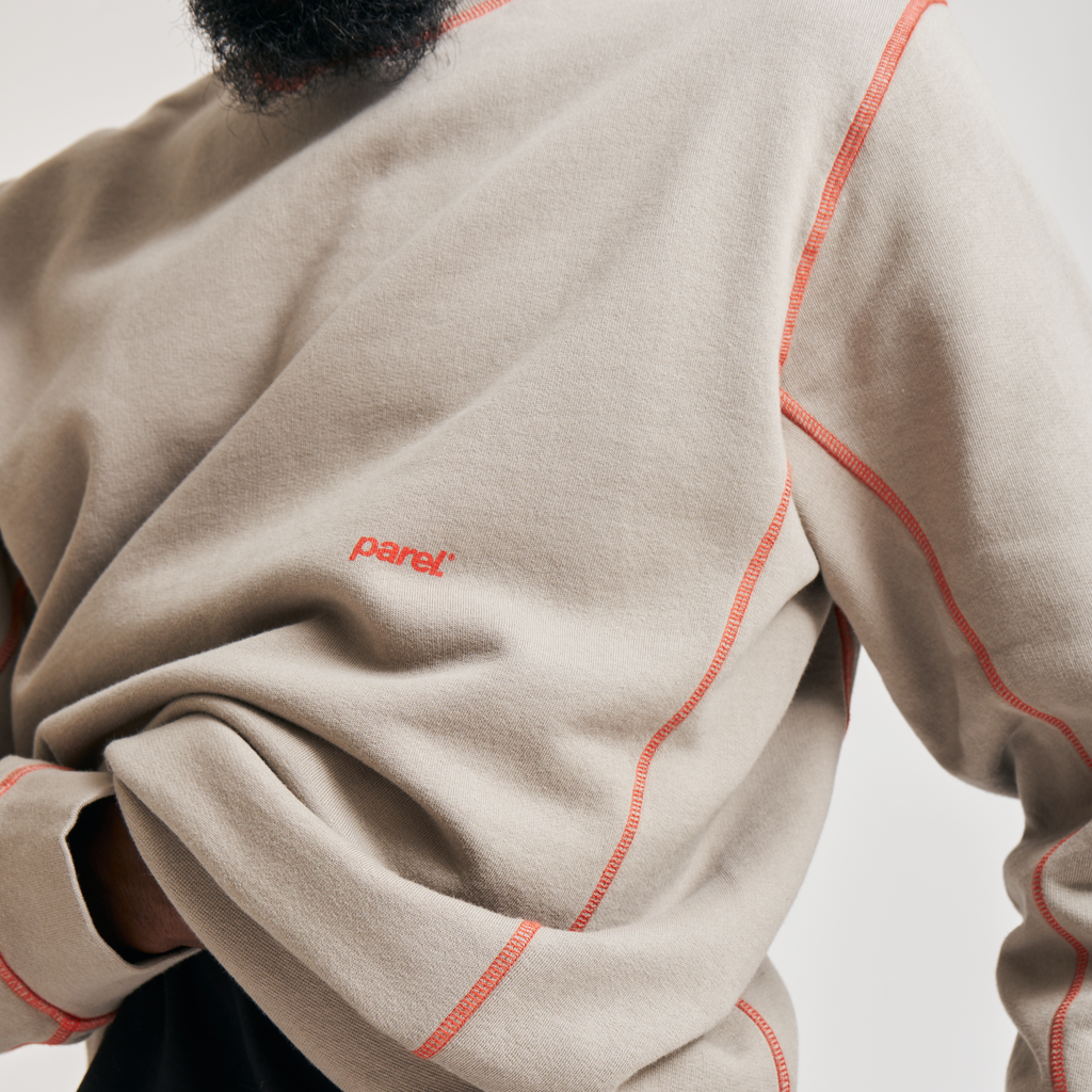 Contrast Crewneck - Sand